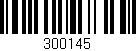 Código de barras (EAN, GTIN, SKU, ISBN): '300145'