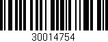 Código de barras (EAN, GTIN, SKU, ISBN): '30014754'