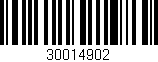 Código de barras (EAN, GTIN, SKU, ISBN): '30014902'