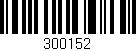 Código de barras (EAN, GTIN, SKU, ISBN): '300152'