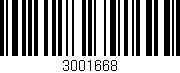 Código de barras (EAN, GTIN, SKU, ISBN): '3001668'