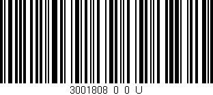Código de barras (EAN, GTIN, SKU, ISBN): '3001808_0_0_U'