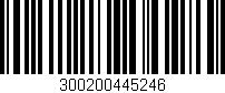 Código de barras (EAN, GTIN, SKU, ISBN): '300200445246'