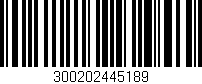 Código de barras (EAN, GTIN, SKU, ISBN): '300202445189'