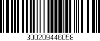 Código de barras (EAN, GTIN, SKU, ISBN): '300209446058'