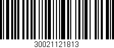Código de barras (EAN, GTIN, SKU, ISBN): '30021121813'
