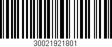 Código de barras (EAN, GTIN, SKU, ISBN): '30021921801'
