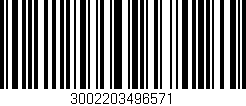 Código de barras (EAN, GTIN, SKU, ISBN): '3002203496571'