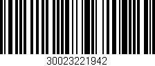Código de barras (EAN, GTIN, SKU, ISBN): '30023221942'