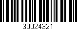 Código de barras (EAN, GTIN, SKU, ISBN): '30024321'