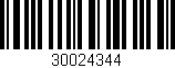Código de barras (EAN, GTIN, SKU, ISBN): '30024344'