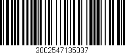 Código de barras (EAN, GTIN, SKU, ISBN): '3002547135037'