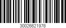 Código de barras (EAN, GTIN, SKU, ISBN): '30026621978'
