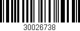 Código de barras (EAN, GTIN, SKU, ISBN): '30026738'