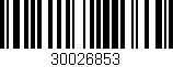 Código de barras (EAN, GTIN, SKU, ISBN): '30026853'
