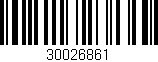 Código de barras (EAN, GTIN, SKU, ISBN): '30026861'