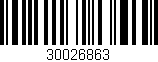 Código de barras (EAN, GTIN, SKU, ISBN): '30026863'