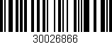 Código de barras (EAN, GTIN, SKU, ISBN): '30026866'