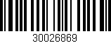 Código de barras (EAN, GTIN, SKU, ISBN): '30026869'