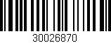 Código de barras (EAN, GTIN, SKU, ISBN): '30026870'