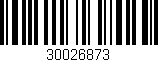 Código de barras (EAN, GTIN, SKU, ISBN): '30026873'