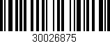 Código de barras (EAN, GTIN, SKU, ISBN): '30026875'