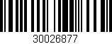 Código de barras (EAN, GTIN, SKU, ISBN): '30026877'