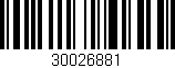 Código de barras (EAN, GTIN, SKU, ISBN): '30026881'