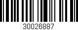 Código de barras (EAN, GTIN, SKU, ISBN): '30026887'