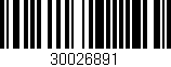 Código de barras (EAN, GTIN, SKU, ISBN): '30026891'