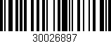 Código de barras (EAN, GTIN, SKU, ISBN): '30026897'