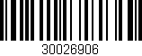 Código de barras (EAN, GTIN, SKU, ISBN): '30026906'
