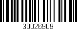 Código de barras (EAN, GTIN, SKU, ISBN): '30026909'
