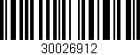 Código de barras (EAN, GTIN, SKU, ISBN): '30026912'