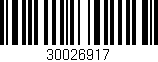 Código de barras (EAN, GTIN, SKU, ISBN): '30026917'