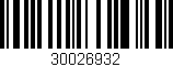 Código de barras (EAN, GTIN, SKU, ISBN): '30026932'