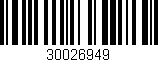 Código de barras (EAN, GTIN, SKU, ISBN): '30026949'