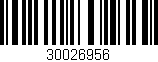 Código de barras (EAN, GTIN, SKU, ISBN): '30026956'