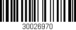 Código de barras (EAN, GTIN, SKU, ISBN): '30026970'