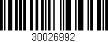 Código de barras (EAN, GTIN, SKU, ISBN): '30026992'