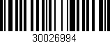 Código de barras (EAN, GTIN, SKU, ISBN): '30026994'