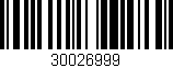 Código de barras (EAN, GTIN, SKU, ISBN): '30026999'