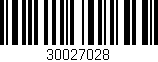 Código de barras (EAN, GTIN, SKU, ISBN): '30027028'