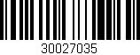 Código de barras (EAN, GTIN, SKU, ISBN): '30027035'