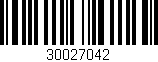 Código de barras (EAN, GTIN, SKU, ISBN): '30027042'