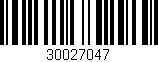 Código de barras (EAN, GTIN, SKU, ISBN): '30027047'