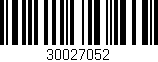 Código de barras (EAN, GTIN, SKU, ISBN): '30027052'