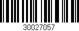 Código de barras (EAN, GTIN, SKU, ISBN): '30027057'
