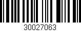 Código de barras (EAN, GTIN, SKU, ISBN): '30027063'