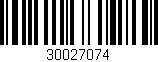Código de barras (EAN, GTIN, SKU, ISBN): '30027074'